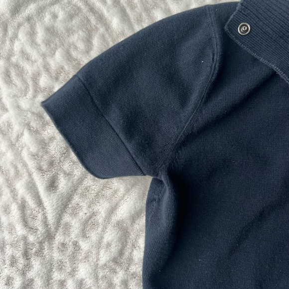 100% Cotton Esprit de Corp Navy Blue Polo Dress Size M - Picture 4 of 7